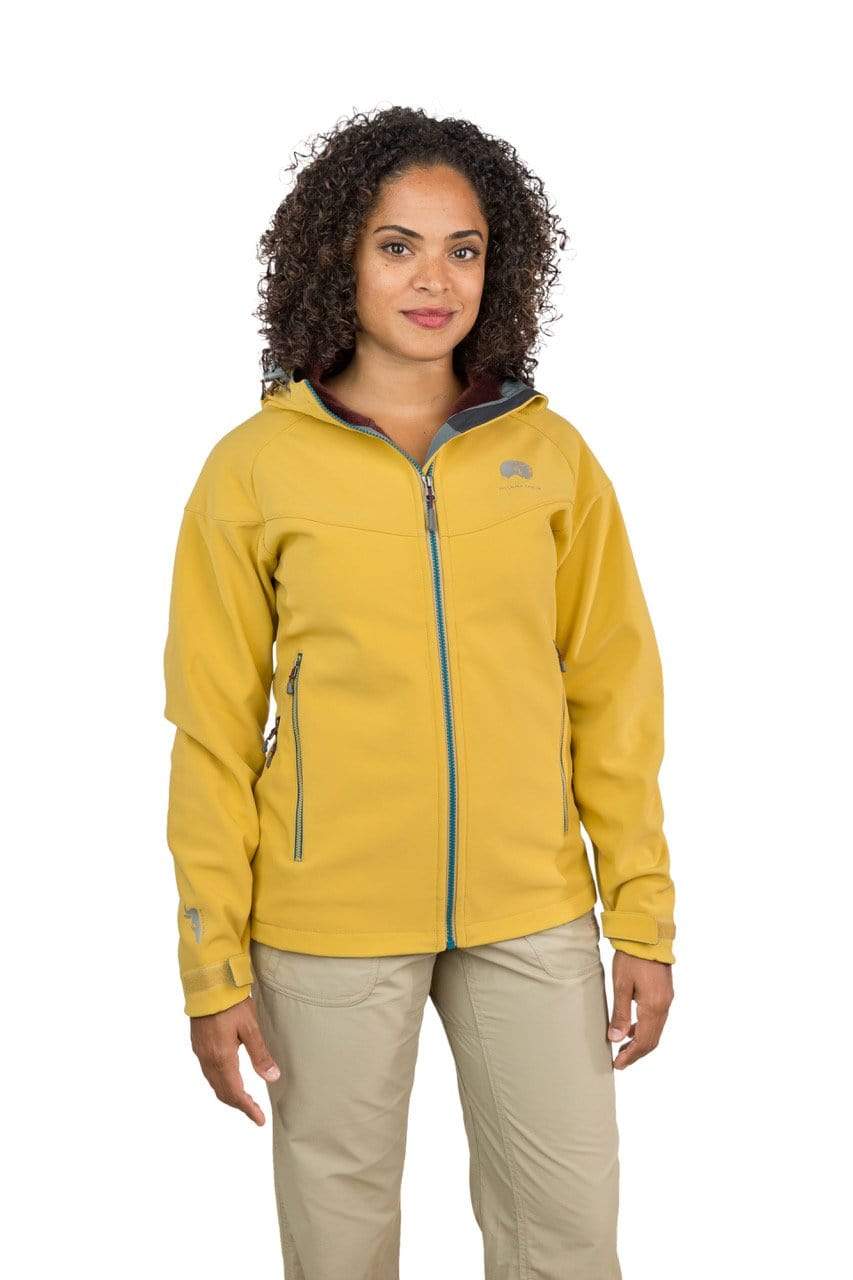 Qaras Womens Waterproof Windproof Hooded SoftShell Jacket Mishmi Takin